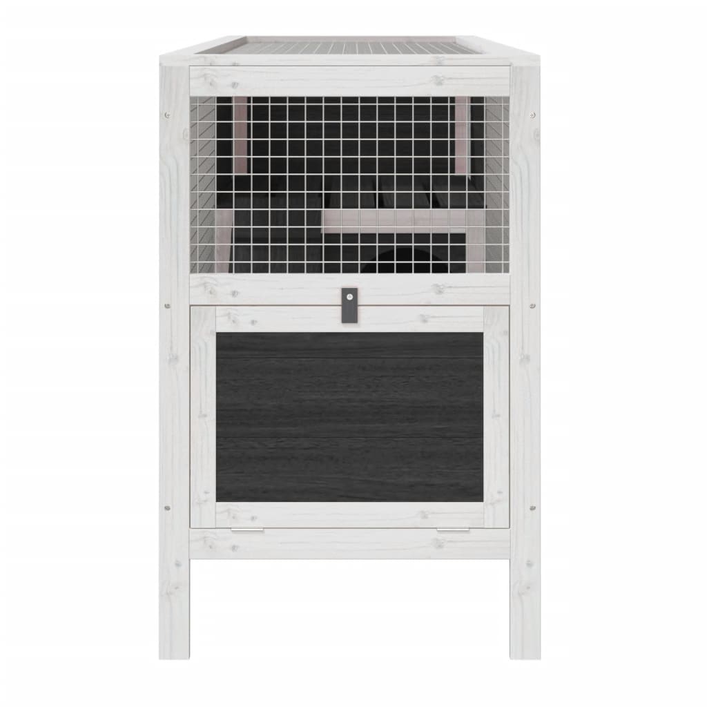 vidaXL Cușcă pentru iepuri gri 103x44x69,5 cm lemn masiv de pin vidaXL Cușcă pentru iepuri gri 103x44x69,5 cm lemn masiv de pin