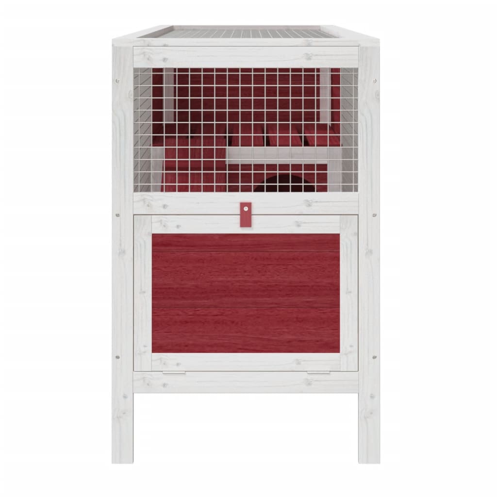 vidaXL Cușcă pentru iepuri cafeniu 103x44x69,5 cm lemn masiv de pin vidaXL Cușcă pentru iepuri cafeniu 103x44x69,5 cm lemn masiv de pin