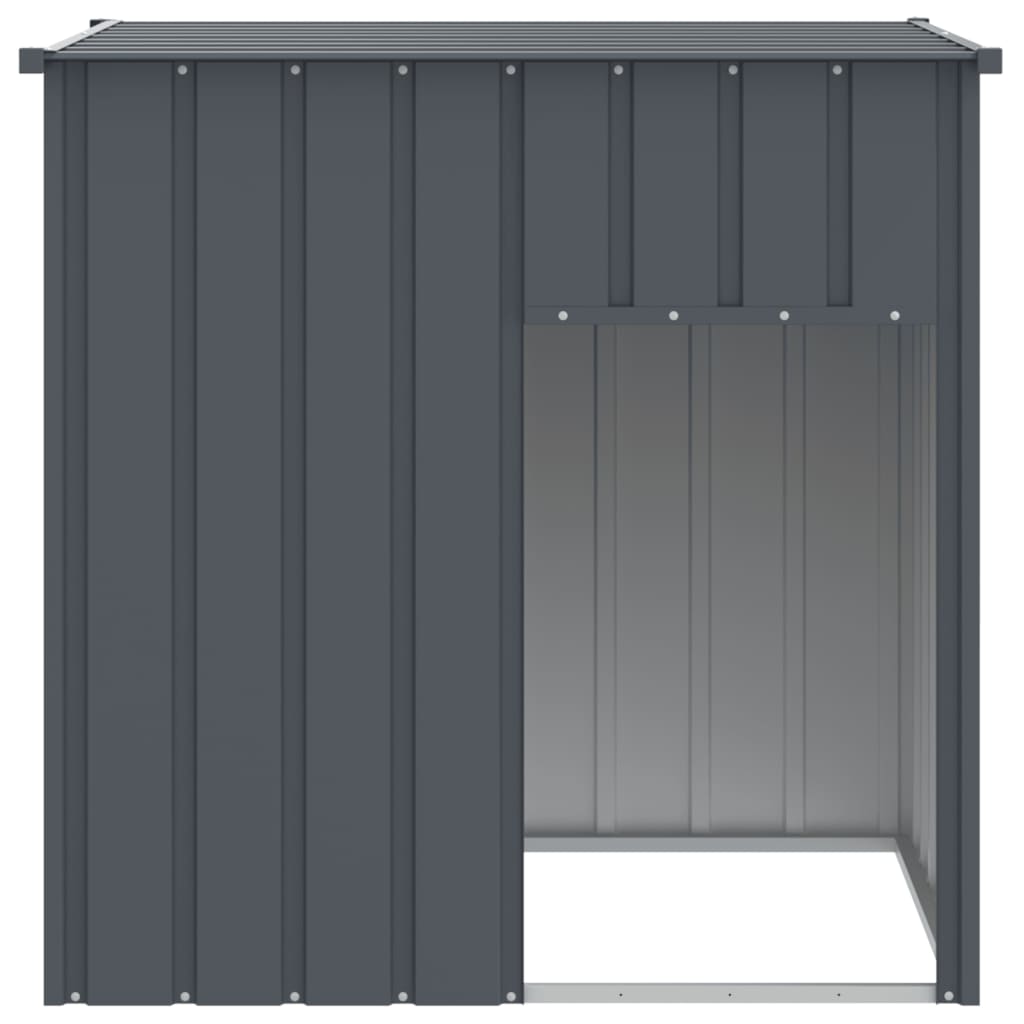 vidaXL Cușcă câine cu acoperiș antracit 110x103x109 cm oțel galvanizat vidaXL Cușcă câine cu acoperiș antracit 110x103x109 cm oțel galvanizat