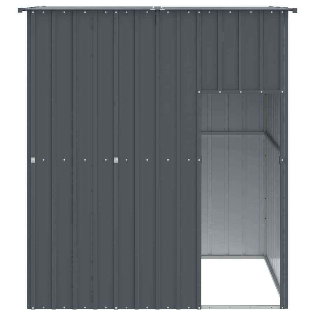 vidaXL Cușcă câine cu acoperiș antracit 165x153x181 cm oțel galvanizat vidaXL Cușcă câine cu acoperiș antracit 165x153x181 cm oțel galvanizat