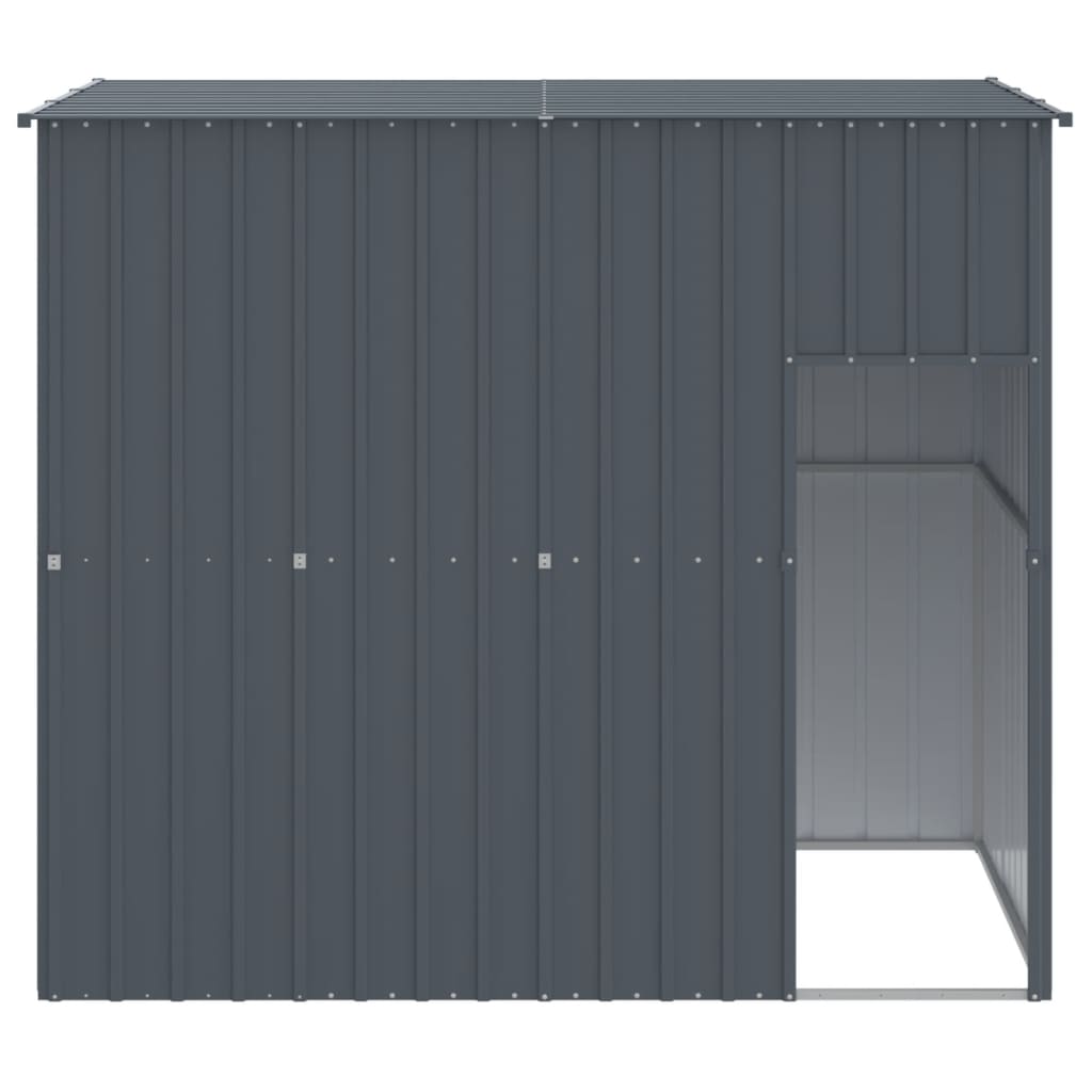 vidaXL Cușcă câine cu acoperiș antracit 214x153x181 cm oțel galvanizat vidaXL Cușcă câine cu acoperiș antracit 214x153x181 cm oțel galvanizat