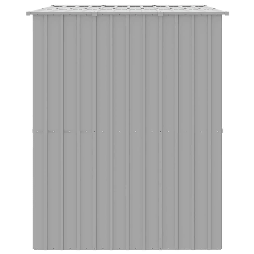 vidaXL Casă câine & acoperiș gri deschis 214x153x181cm oțel galvanizat vidaXL Casă câine & acoperiș gri deschis 214x153x181cm oțel galvanizat