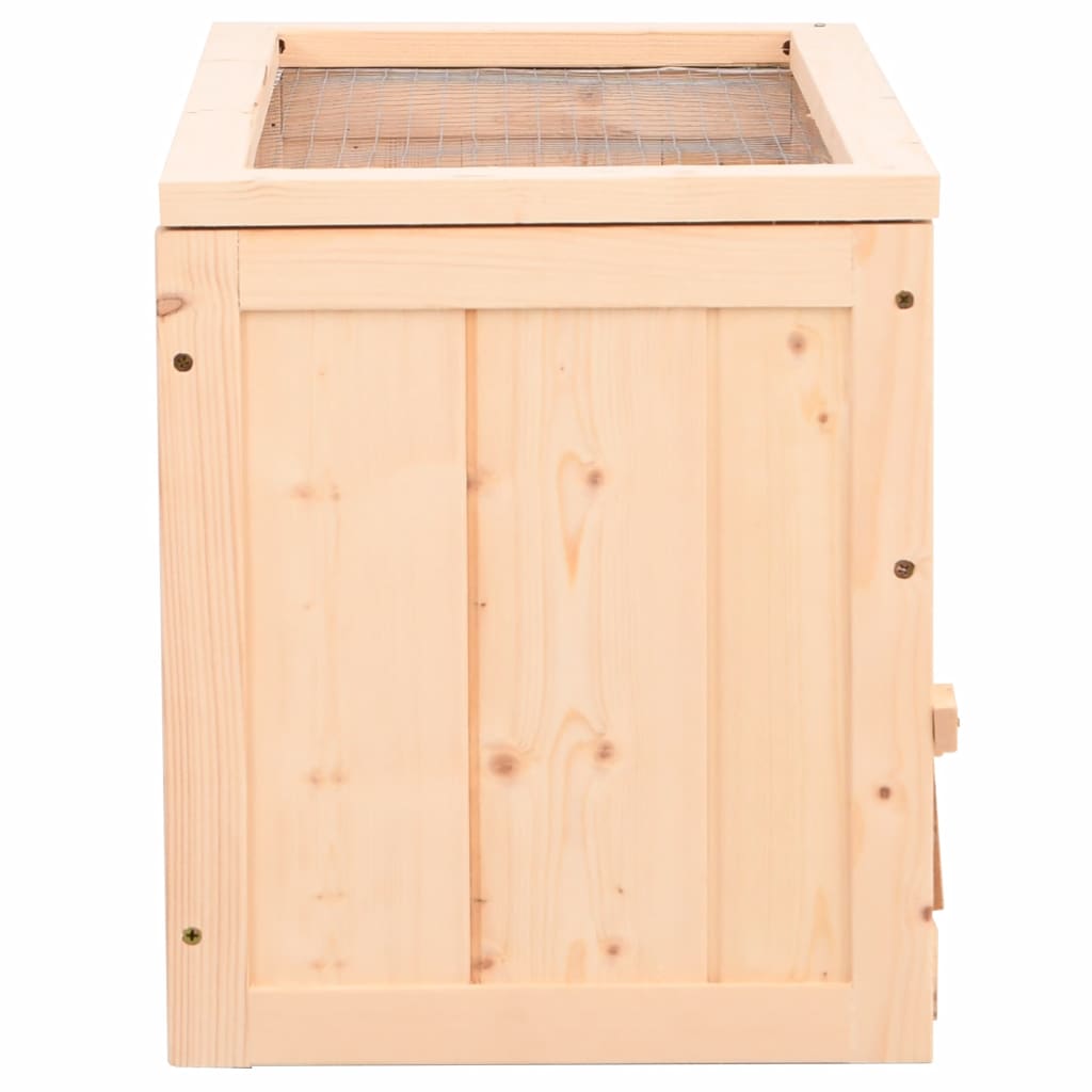 vidaXL Cușcă pentru hamsteri, 60x30x35 cm, lemn masiv de brad vidaXL Cușcă pentru hamsteri, 60x30x35 cm, lemn masiv de brad