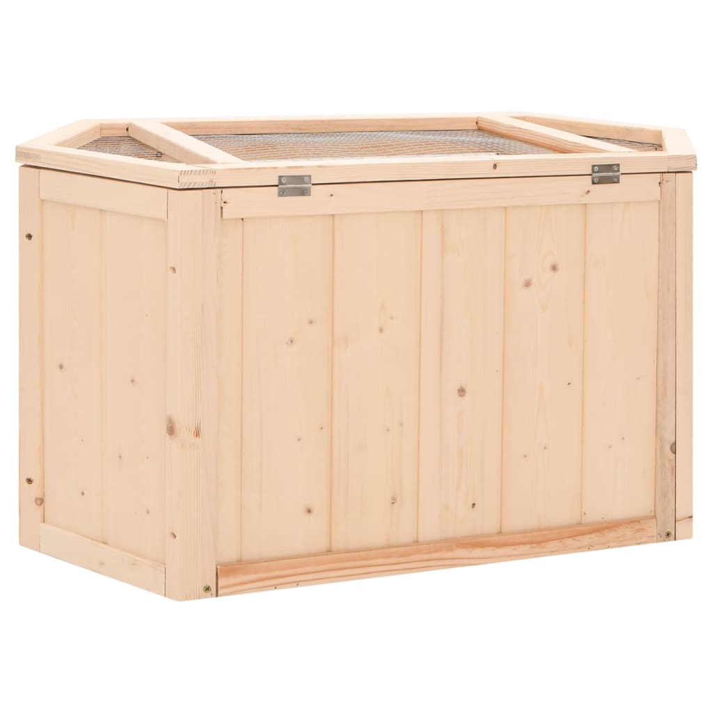 vidaXL Cușcă pentru hamsteri, 80x40x43 cm, lemn masiv de brad vidaXL Cușcă pentru hamsteri, 80x40x43 cm, lemn masiv de brad