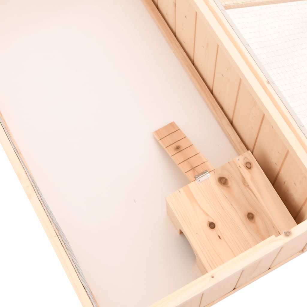 vidaXL Cușcă pentru hamsteri, 104x52x54 cm, lemn masiv de brad