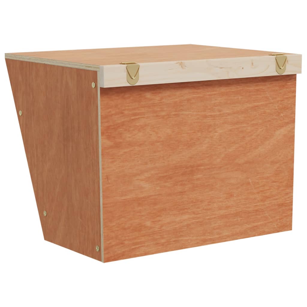 vidaXL Hrănitor pentru fân de iepuri, 25x18,5x20,5 cm, lemn masiv brad