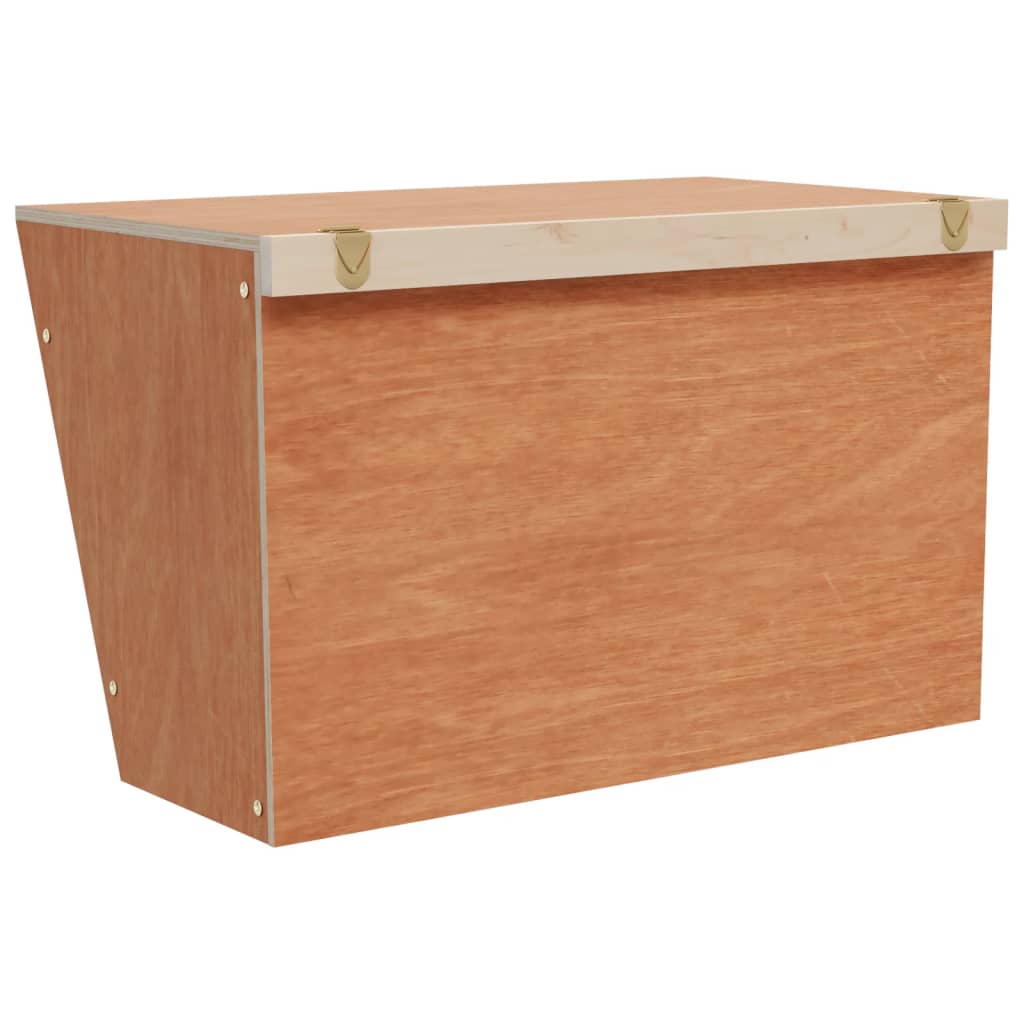 vidaXL Hrănitor pentru fân de iepuri, 37x18,5x23 cm, lemn masiv brad