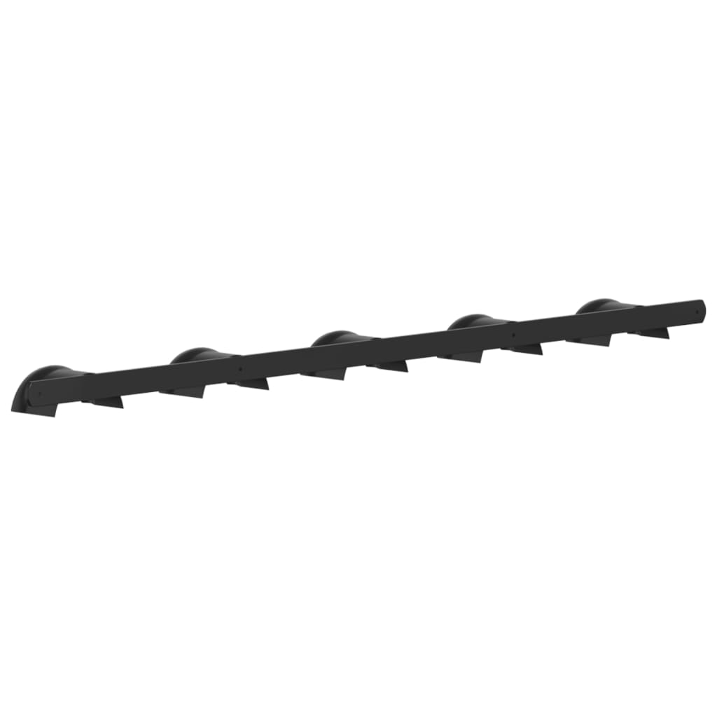vidaXL Cuier de căpăstru pentru 5 căpestre, negru, fier vidaXL Cuier de căpăstru pentru 5 căpestre, negru, fier