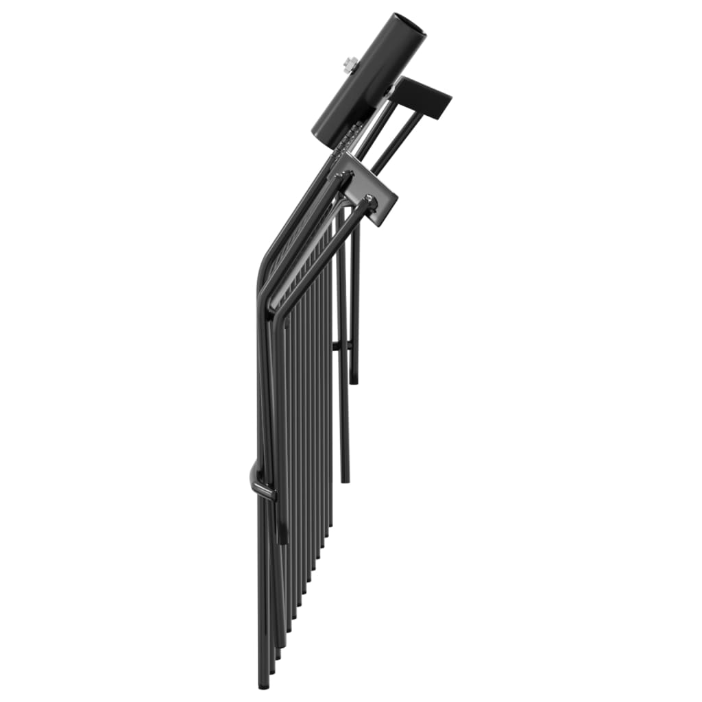 vidaXL Cap de furcă cu 14 cuțite, negru, oțel vidaXL Cap de furcă cu 14 cuțite, negru, oțel