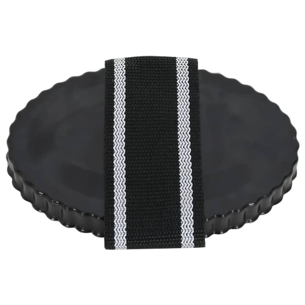 vidaXL Piepteni de îngrijire curry, 3 buc., negru, oțel vidaXL Piepteni de îngrijire curry, 3 buc., negru, oțel