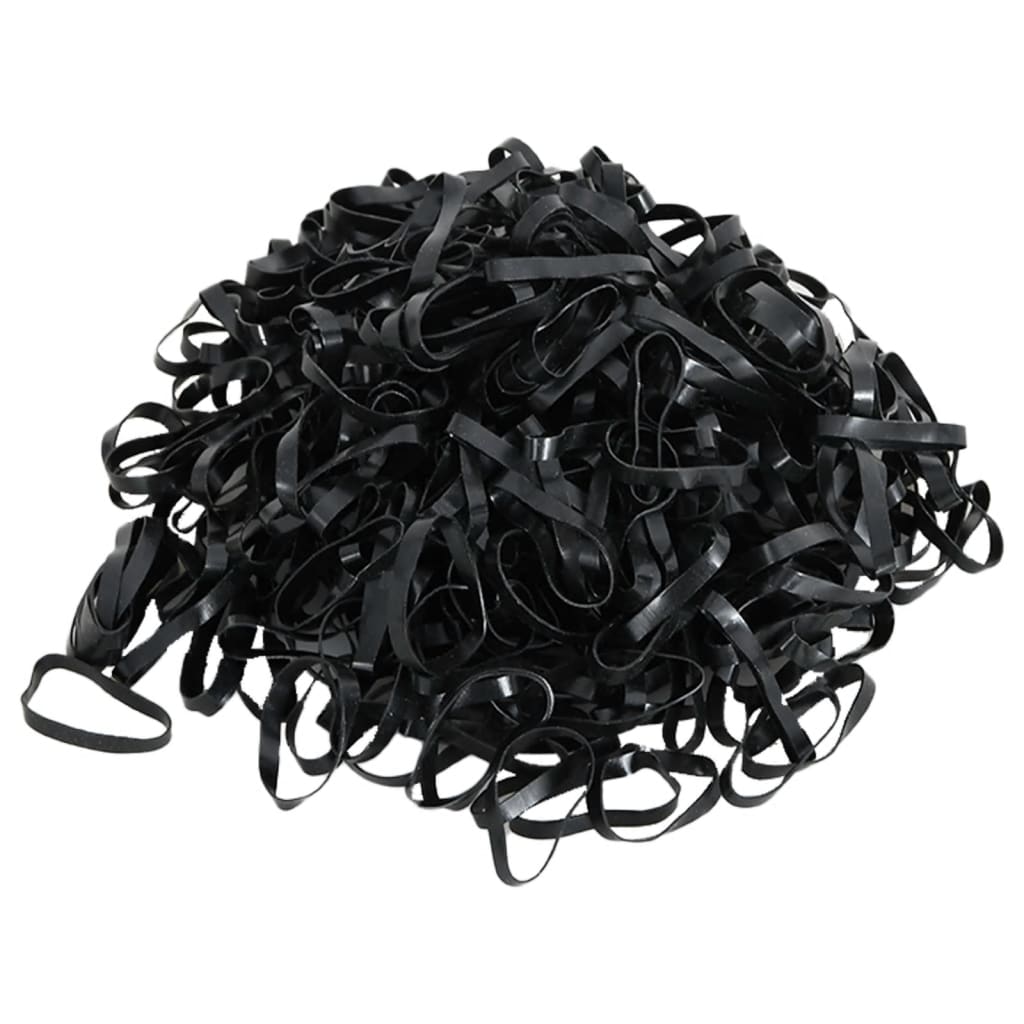 vidaXL Benzi de împletit pentru cai, 500 buc., negru, silicon vidaXL Benzi de împletit pentru cai, 500 buc., negru, silicon