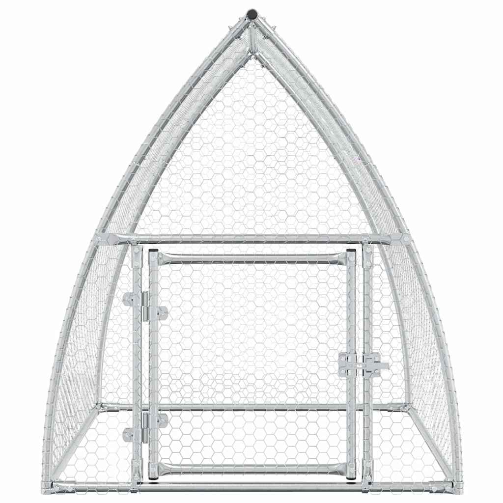 vidaXL Coteț pentru păsări, gri, 100x105x120 cm, oțel galvanizat vidaXL Coteț pentru păsări, gri, 100x105x120 cm, oțel galvanizat