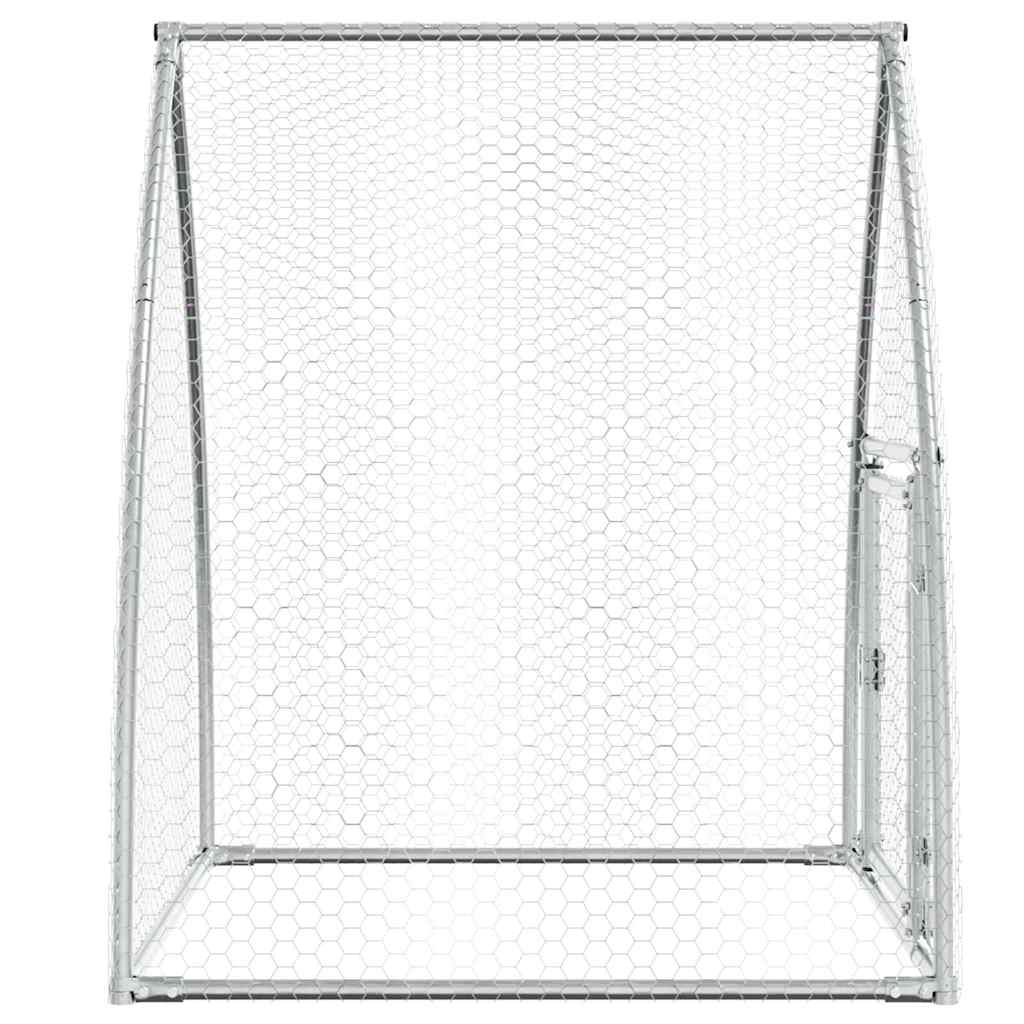 vidaXL Coteț pentru păsări, gri, 100x105x120 cm, oțel galvanizat vidaXL Coteț pentru păsări, gri, 100x105x120 cm, oțel galvanizat