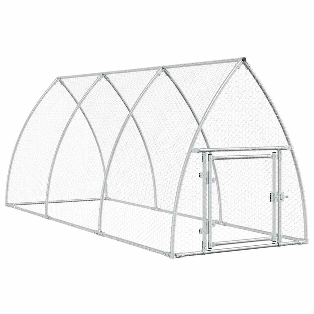 vidaXL Coteț pentru păsări, gri, 300x105x120 cm, oțel galvanizat vidaXL Coteț pentru păsări, gri, 300x105x120 cm, oțel galvanizat