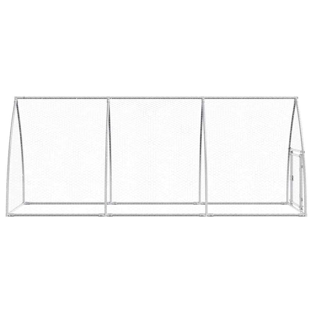vidaXL Coteț pentru păsări, gri, 300x105x120 cm, oțel galvanizat vidaXL Coteț pentru păsări, gri, 300x105x120 cm, oțel galvanizat