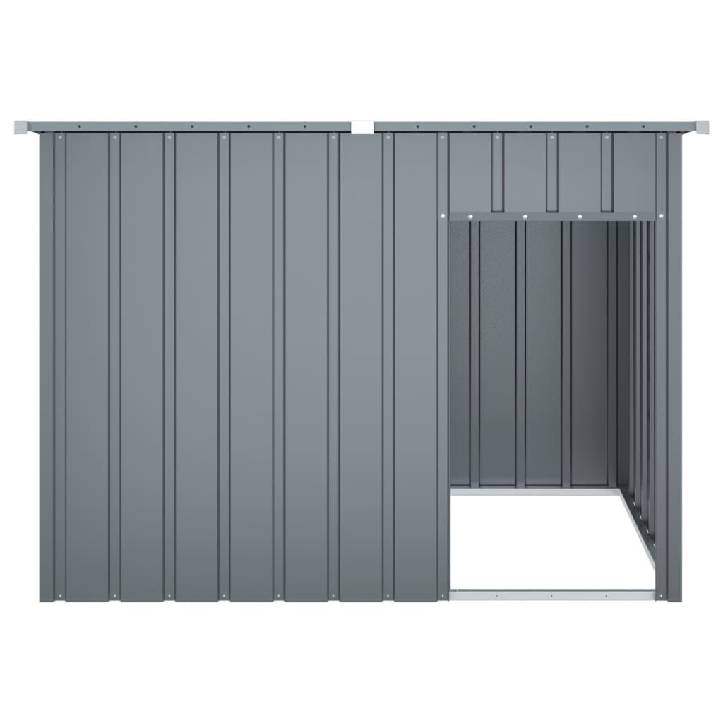 vidaXL Cușcă câine cu acoperiș antracit 153x91x110 cm oțel galvanizat vidaXL Cușcă câine cu acoperiș antracit 153x91x110 cm oțel galvanizat