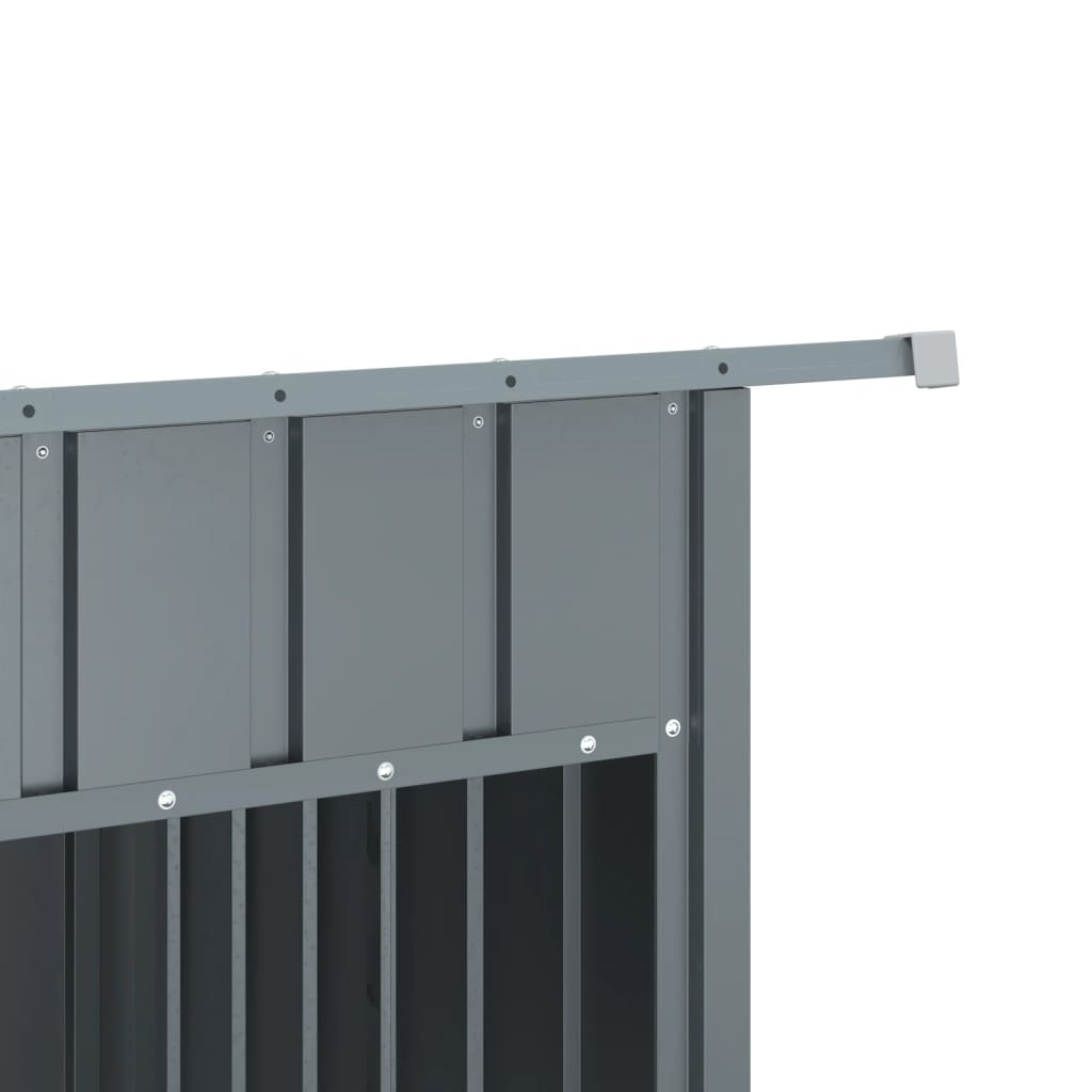vidaXL Cușcă câine cu acoperiș antracit 153x91x110 cm oțel galvanizat vidaXL Cușcă câine cu acoperiș antracit 153x91x110 cm oțel galvanizat