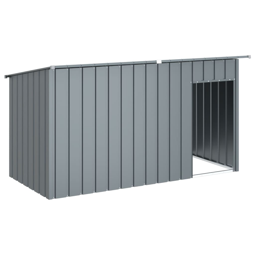 vidaXL Cușcă câine cu acoperiș antracit 196x91x110 cm oțel galvanizat vidaXL Cușcă câine cu acoperiș antracit 196x91x110 cm oțel galvanizat