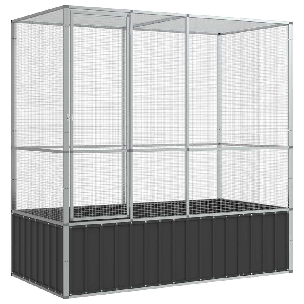 vidaXL Volieră de păsări, 210,5x107x212 cm, oțel vidaXL Volieră de păsări, 210,5x107x212 cm, oțel