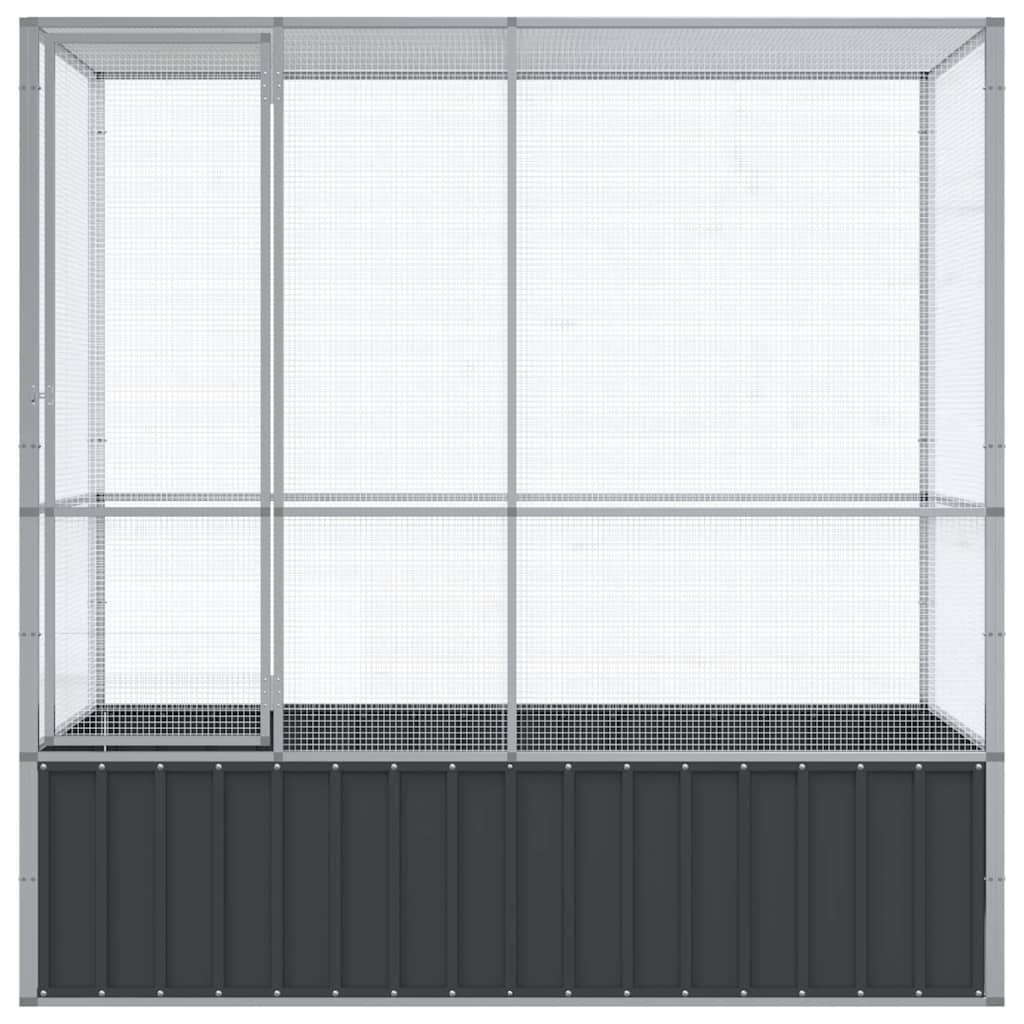 vidaXL Volieră de păsări, 210,5x107x212 cm, oțel vidaXL Volieră de păsări, 210,5x107x212 cm, oțel