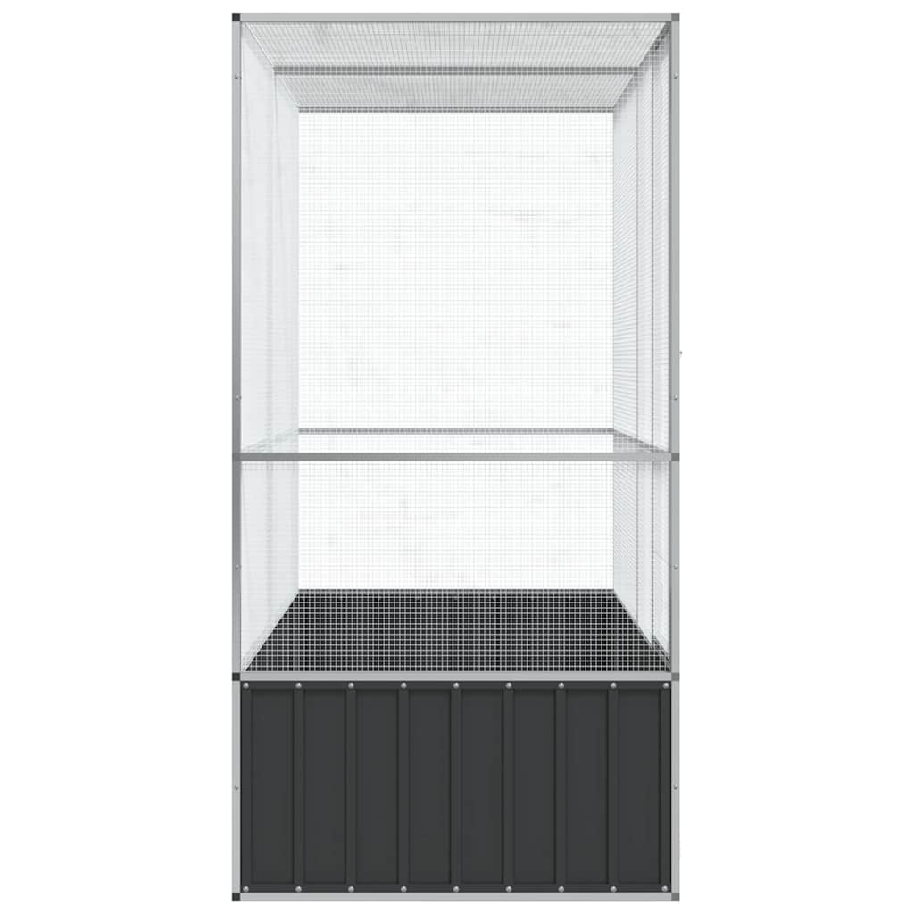 vidaXL Volieră de păsări, 210,5x107x212 cm, oțel vidaXL Volieră de păsări, 210,5x107x212 cm, oțel
