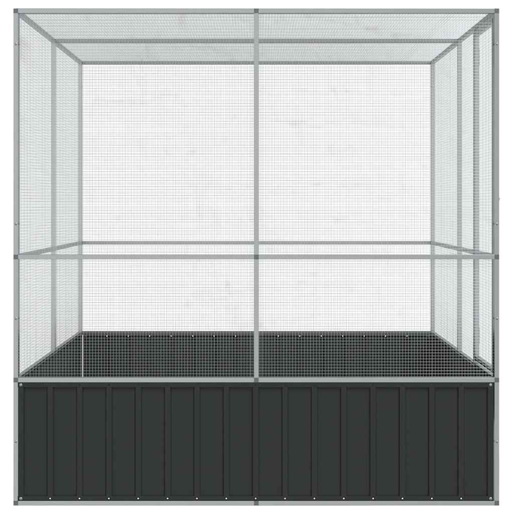 vidaXL Volieră de păsări, 211x207x212 cm, oțel vidaXL Volieră de păsări, 211x207x212 cm, oțel