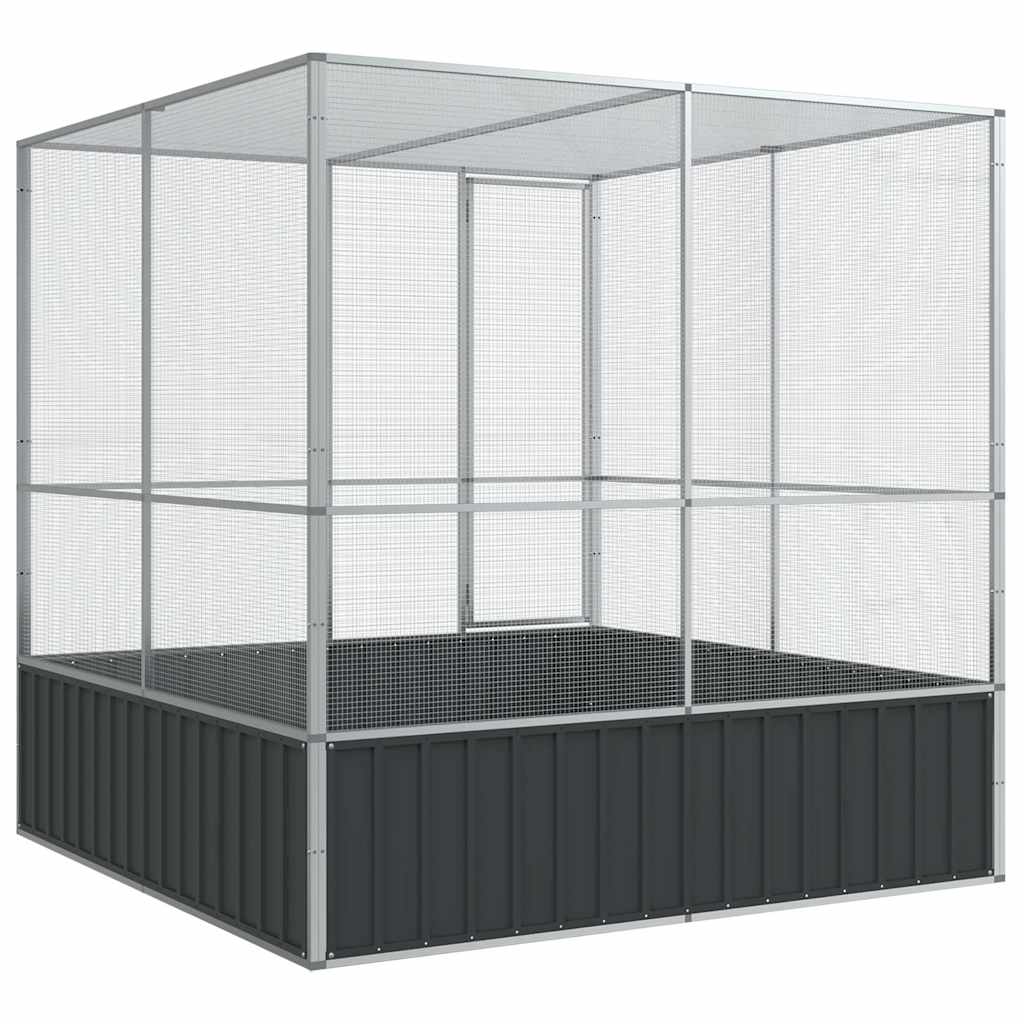 vidaXL Volieră de păsări, 211x207x212 cm, oțel vidaXL Volieră de păsări, 211x207x212 cm, oțel