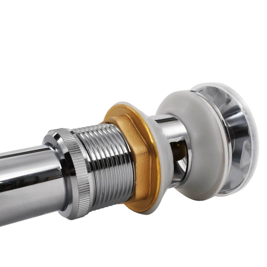 vidaXL Ventil automat tip pop up pentru chiuvetă, oțel inoxidabil