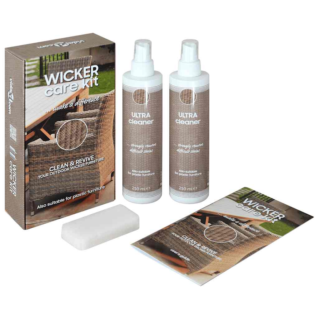 vidaXL Set îngrijire ratan și textilenă de mobilier de grădină,2x250ml vidaXL Set îngrijire ratan și textilenă de mobilier de grădină,2x250ml