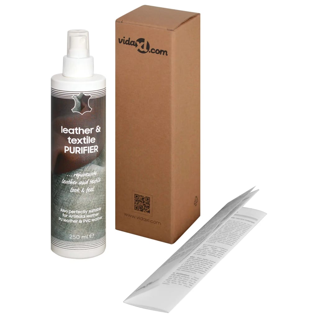 vidaXL Produs de curățare pentru piele și materiale textile, 250 ml vidaXL Produs de curățare pentru piele și materiale textile, 250 ml