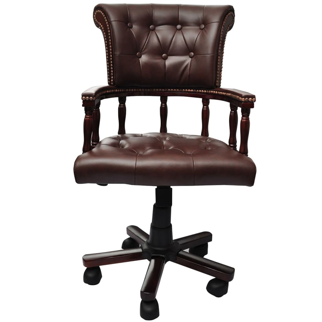 vidaXL Scaun de birou pivotant, maro vidaXL Scaun de birou pivotant, maro
