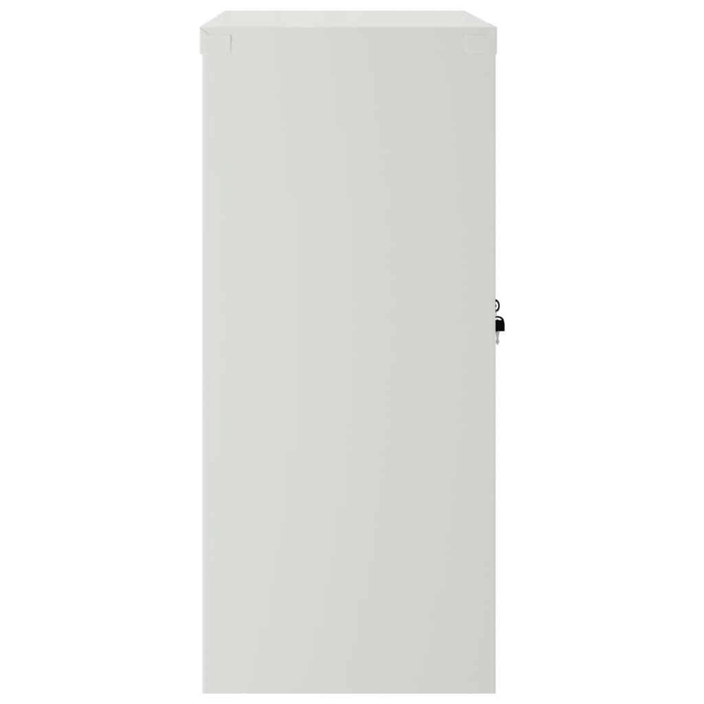 vidaXL Dulap de birou cu 2 uși, gri, 90 cm, oțel vidaXL Dulap de birou cu 2 uși, gri, 90 cm, oțel