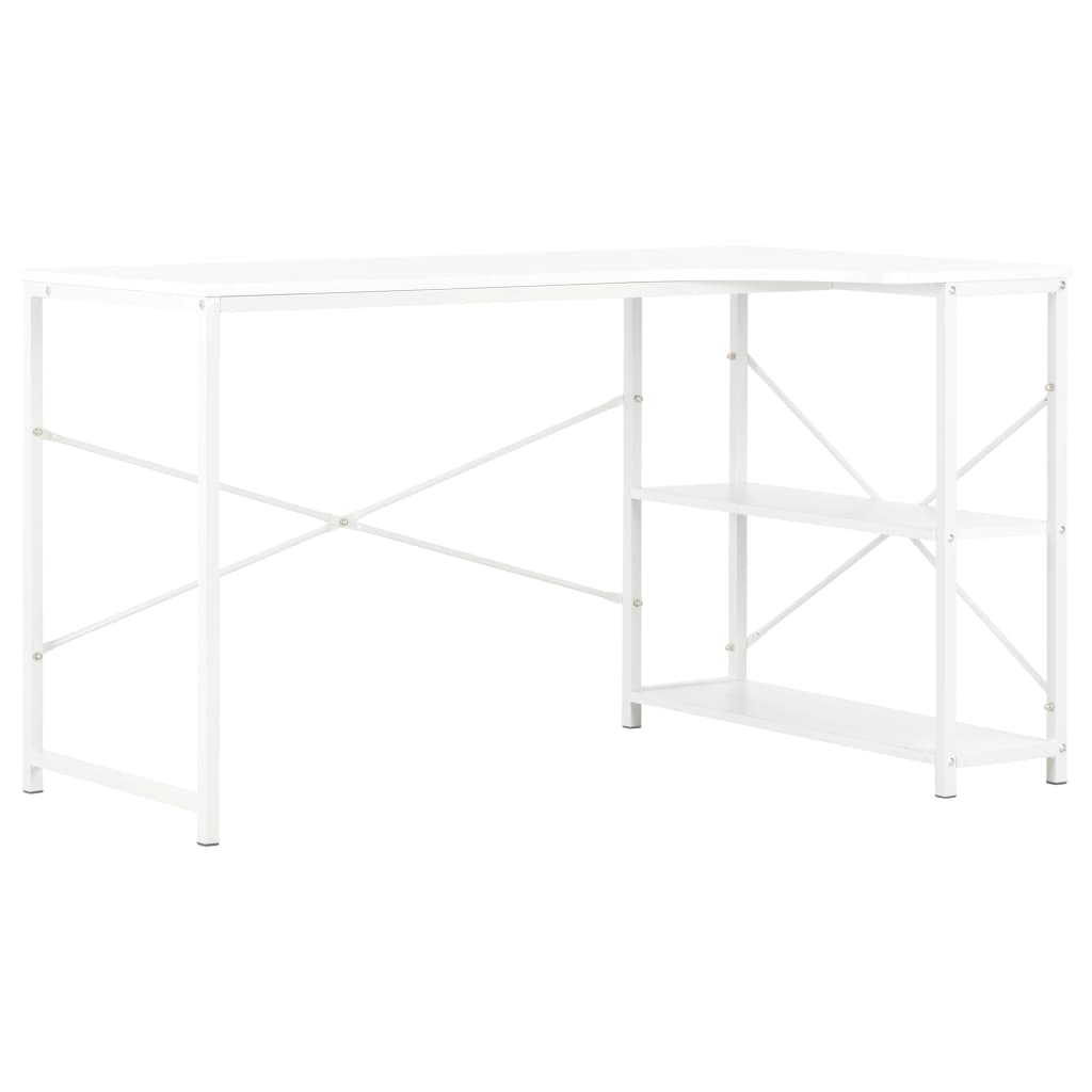 vidaXL Birou de calculator, alb, 120 x 72 x 70 cm