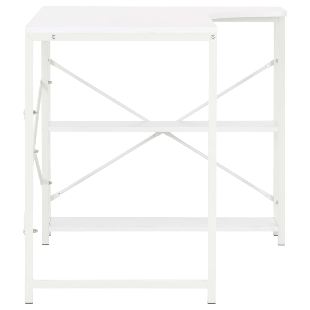 vidaXL Birou de calculator, alb, 120 x 72 x 70 cm
