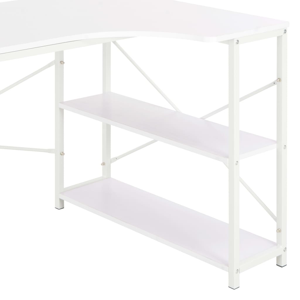vidaXL Birou de calculator, alb, 120 x 72 x 70 cm