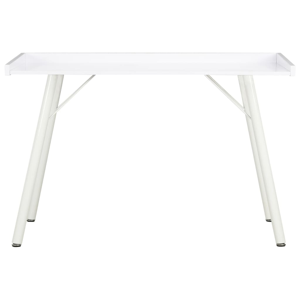 vidaXL Birou, alb, 90 x 50 x 79 cm