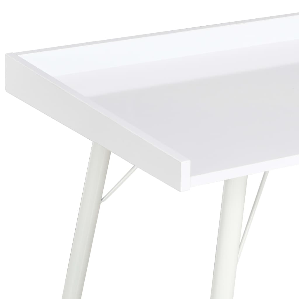 vidaXL Birou, alb, 90 x 50 x 79 cm