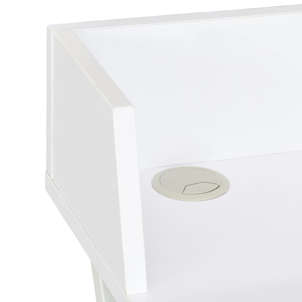 vidaXL Birou, alb, 80 x 50 x 84 cm vidaXL Birou, alb, 80 x 50 x 84 cm