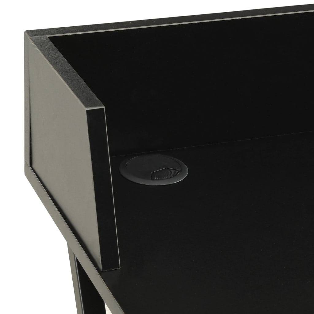 vidaXL Birou, negru, 80x50x84 cm
