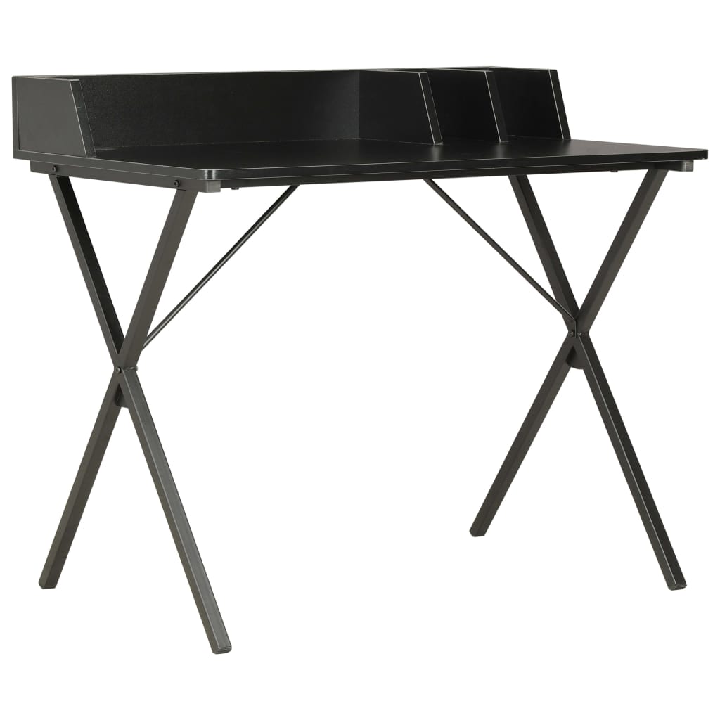 vidaXL Birou, negru, 80x50x84 cm