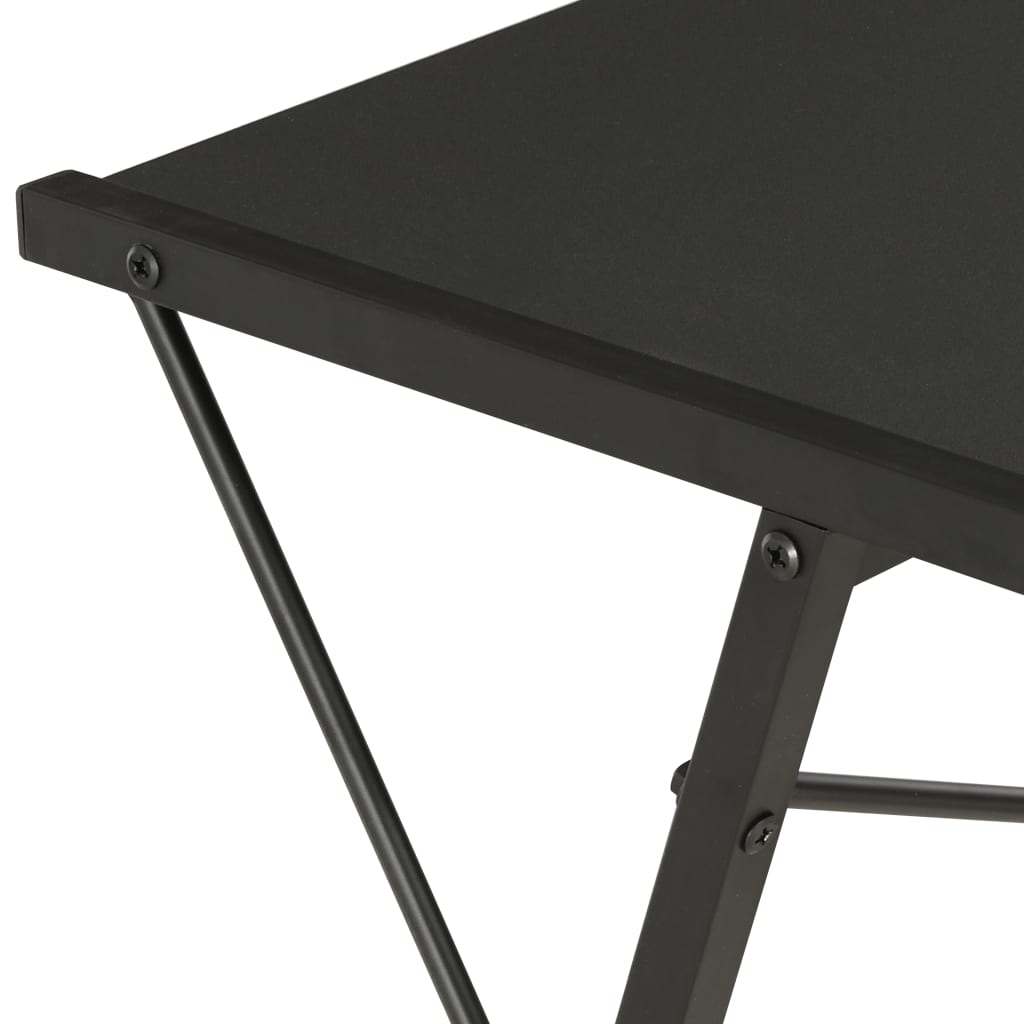 vidaXL Birou cu raft, negru, 116 x 50 x 93 cm vidaXL Birou cu raft, negru, 116 x 50 x 93 cm