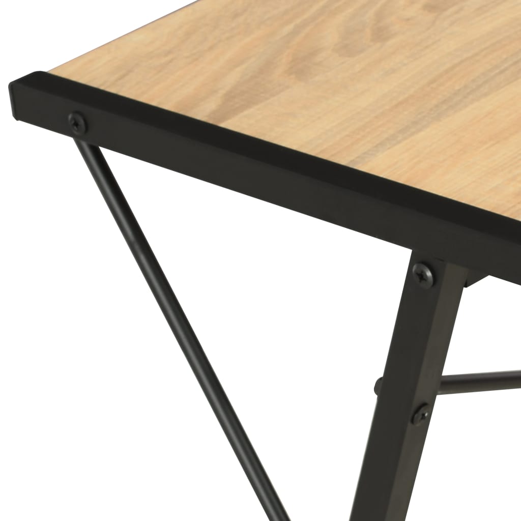 vidaXL Birou cu raft, negru și stejar, 116 x 50 x 93 cm vidaXL Birou cu raft, negru și stejar, 116 x 50 x 93 cm