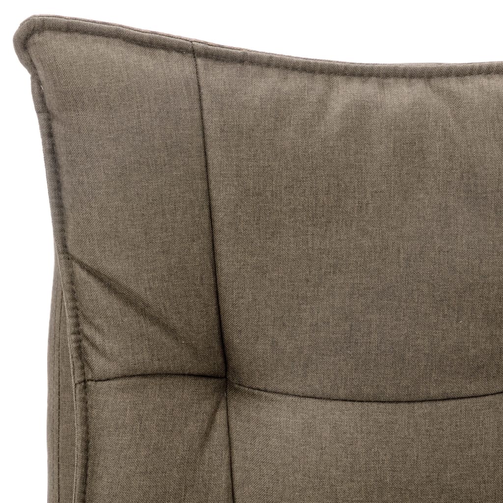 vidaXL Scaun de birou cu masaj, gri taupe, material textil