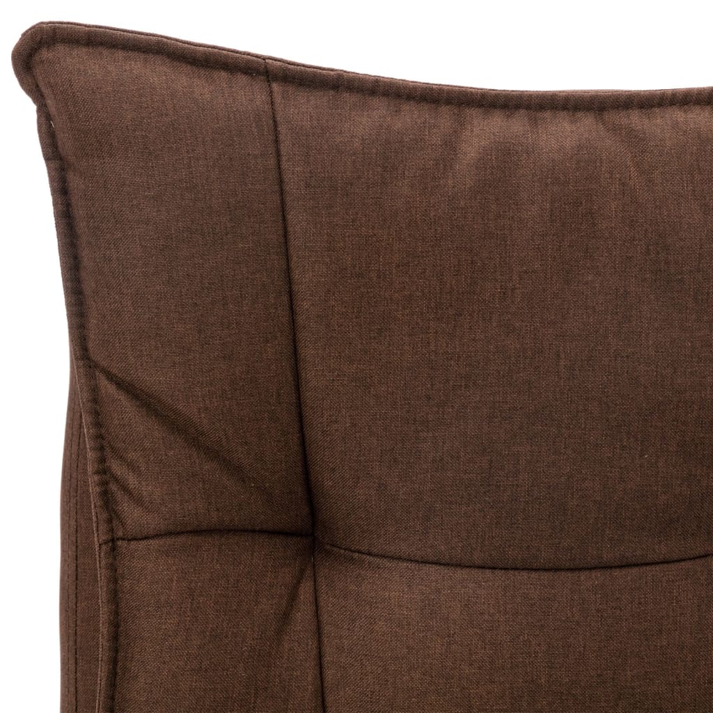 vidaXL Scaun de birou cu masaj, maro, material textil