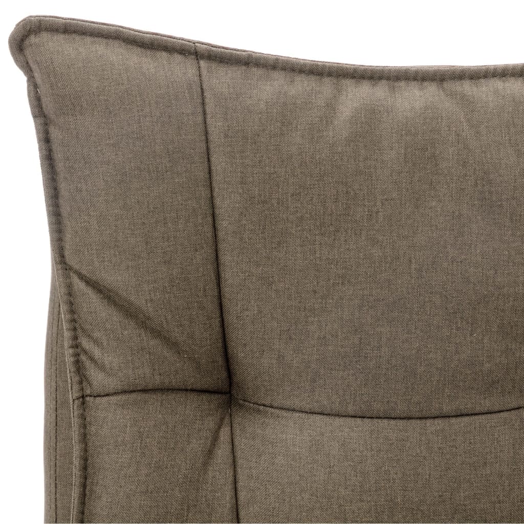 vidaXL Scaun de birou cu masaj, gri taupe, material textil