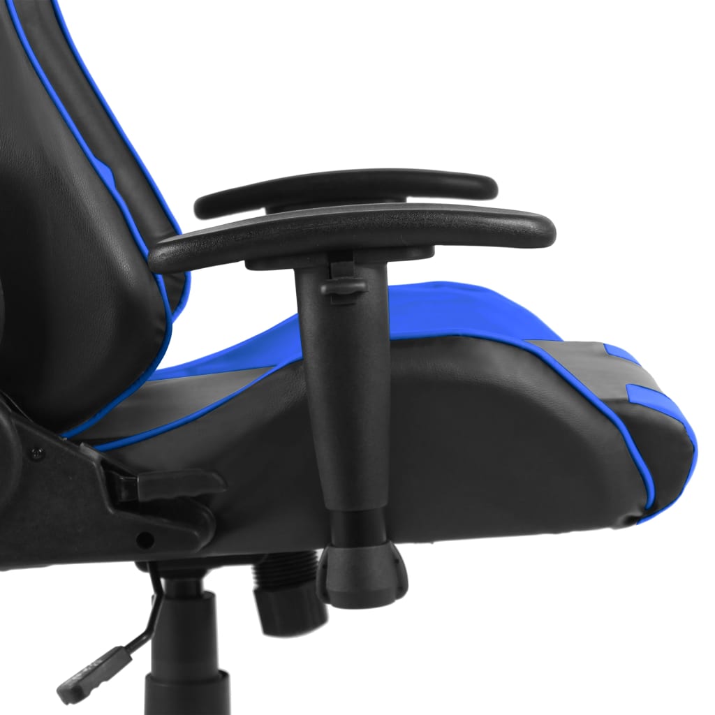 vidaXL Scaun de jocuri pivotant, albastru, PVC vidaXL Scaun de jocuri pivotant, albastru, PVC