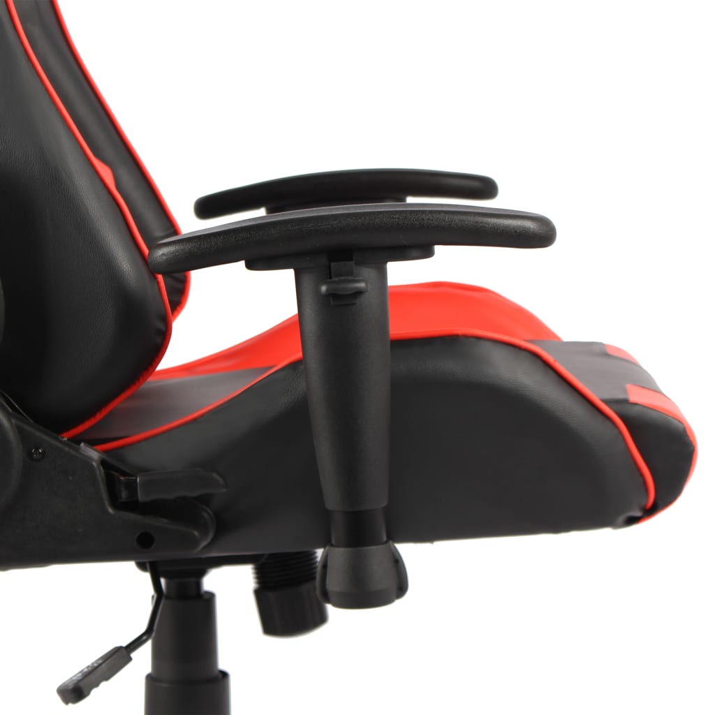 vidaXL Scaun de jocuri pivotant, roșu, PVC vidaXL Scaun de jocuri pivotant, roșu, PVC
