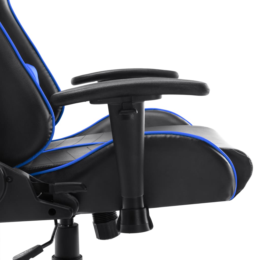 vidaXL Scaun de jocuri, negru și albastru, piele artificială vidaXL Scaun de jocuri, negru și albastru, piele artificială
