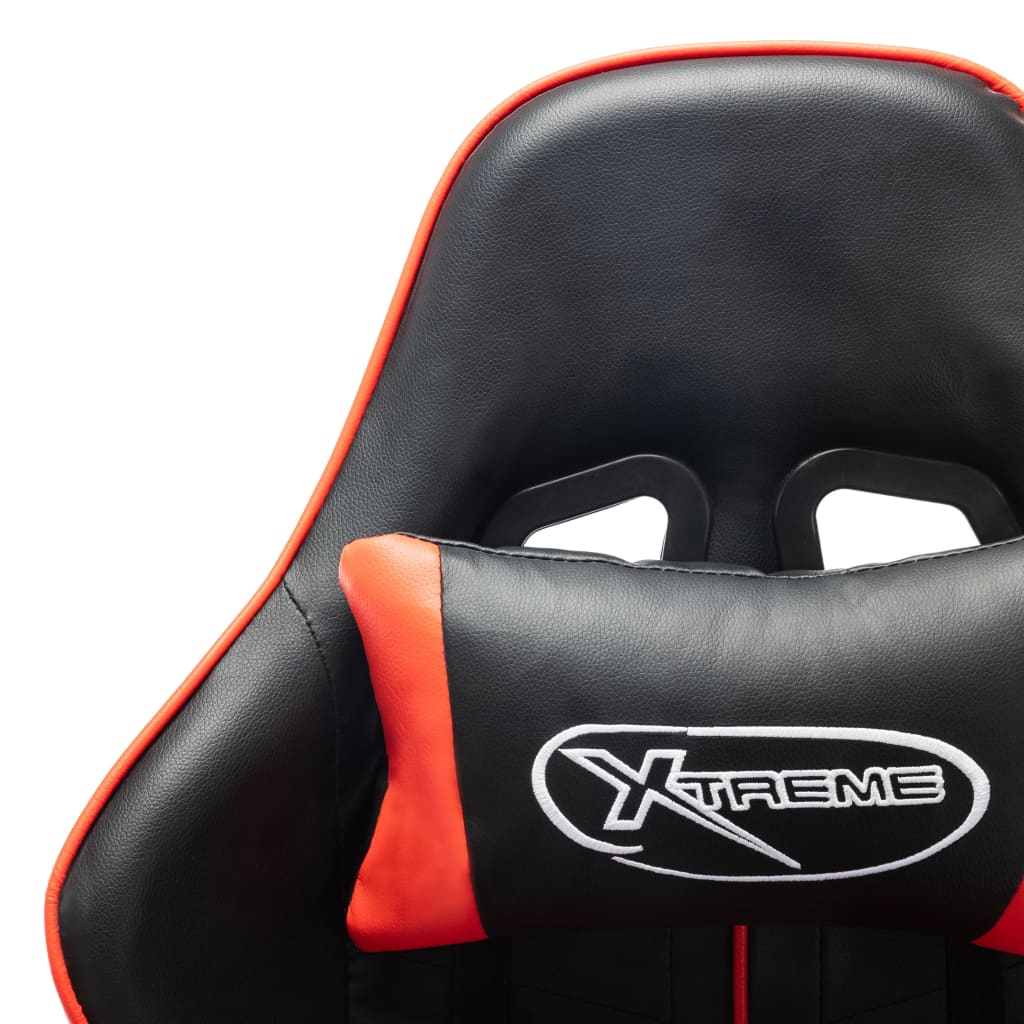 vidaXL Scaun de jocuri, negru și roșu, piele artificială vidaXL Scaun de jocuri, negru și roșu, piele artificială