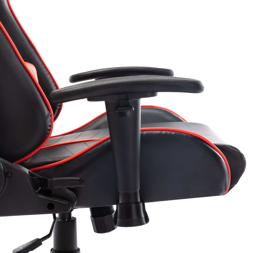 vidaXL Scaun de jocuri, negru și roșu, piele artificială vidaXL Scaun de jocuri, negru și roșu, piele artificială